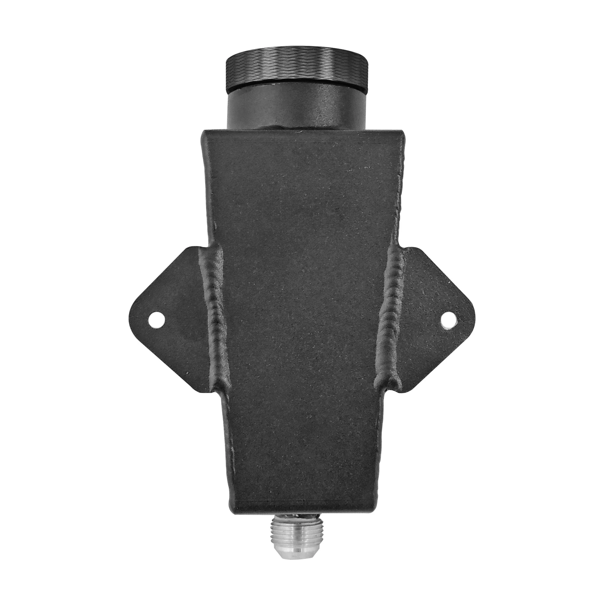SPA TURBO Power Steering Tank Firewall Mount (Right Inlet) + Remote Fill Tank - Black Cap - Image 5