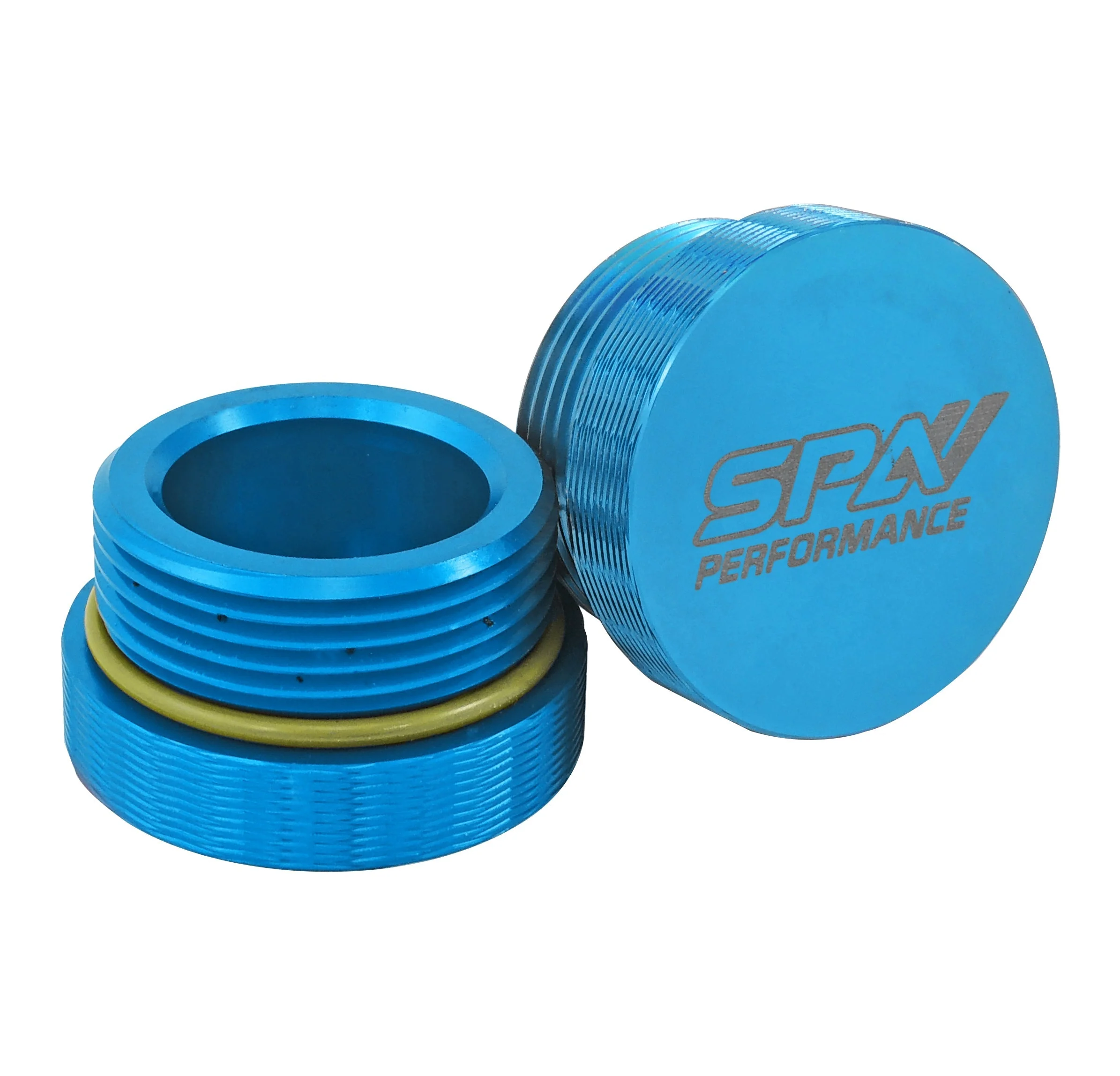 SPA TURBO Power Steering Tank Firewall Mount (Right Inlet) + Remote Fill Tank - Blue Cap - Image 2