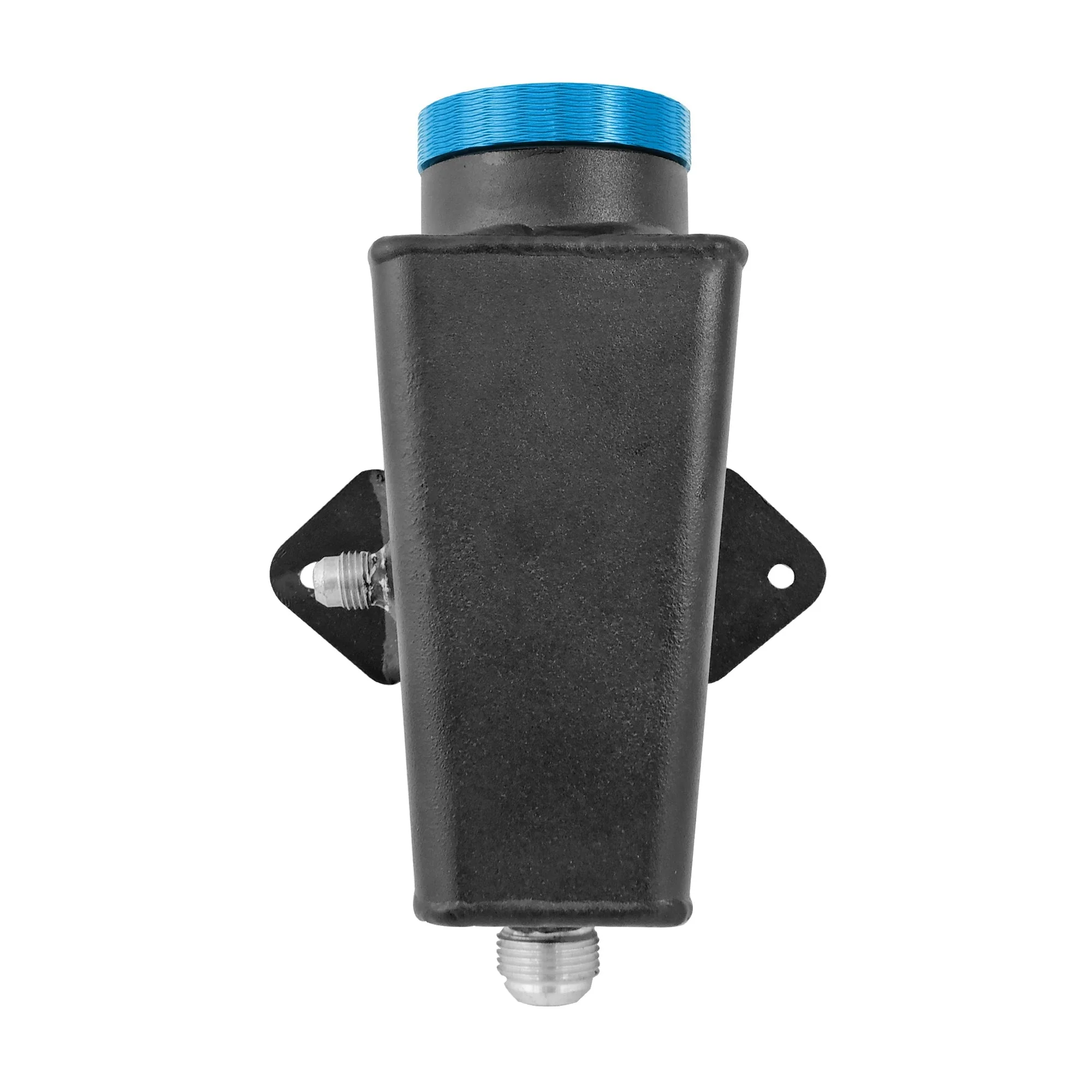 SPA TURBO Power Steering Tank Firewall Mount (Right Inlet) + Remote Fill Tank - Blue Cap - Image 4