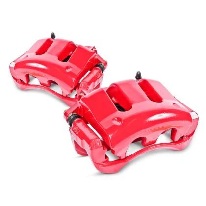 PowerStop Front Red Brake Calipers w/ Brackets (Pair) - MK4 Golf/Jetta/Beetle - Image 2