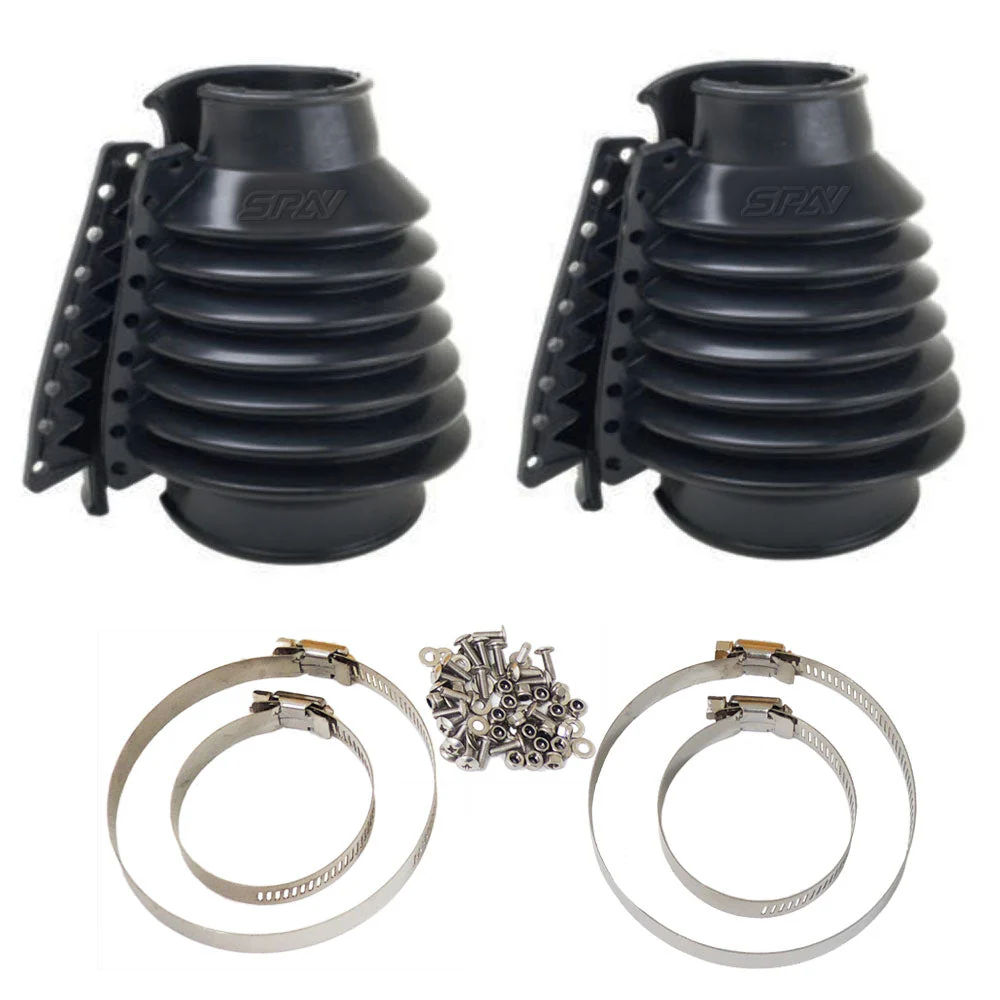 SPA TURBO Rear Swing Axle Boots Pair - Black + Urethane Transmission Mount Kit for VW BUG/Beetle/Buggy/Baja - Image 2