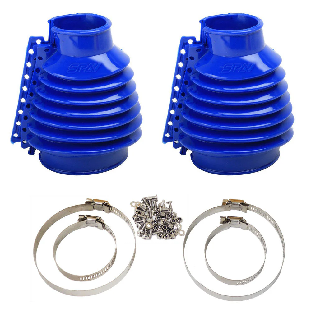 SPA TURBO Rear Swing Axle Boots Pair - Blue + Urethane Transmission Mount Kit for VW BUG/Beetle/Buggy/Baja - Image 2