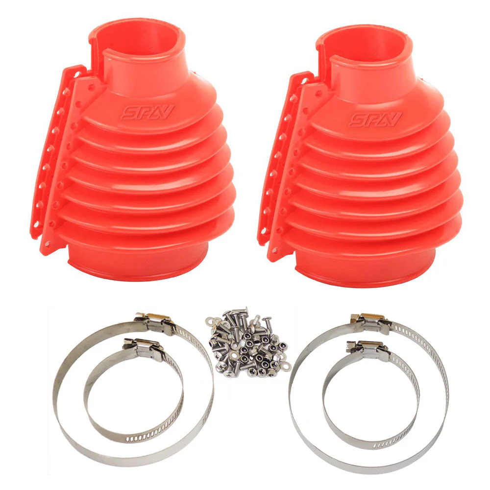 SPA TURBO Rear Swing Axle Boots Pair - Red + Urethane Transmission Mount Kit for VW BUG/Beetle/Buggy/Baja - Image 2