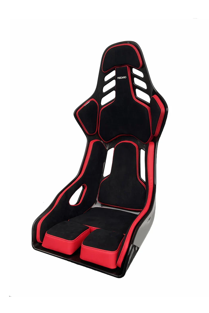 Recaro Podium CF Alcantara Black / Leather Red