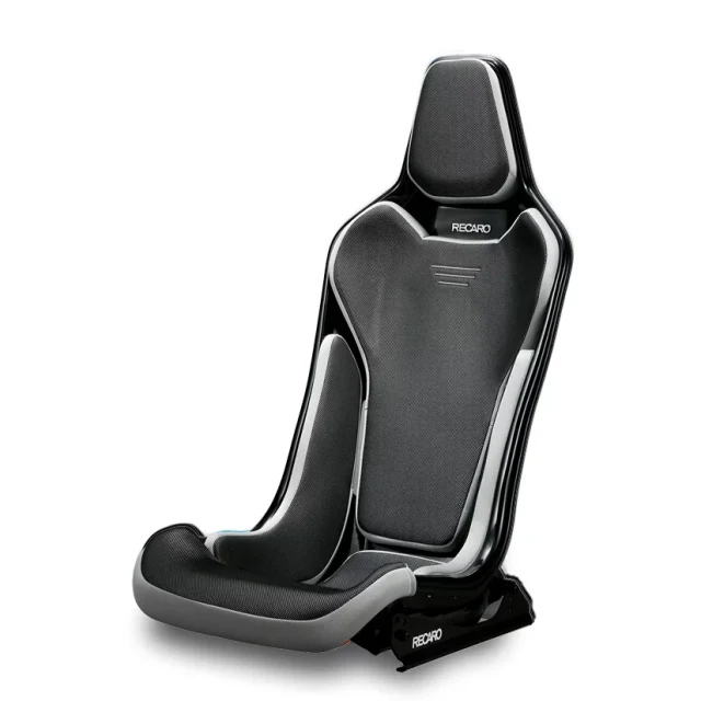 Recaro RCS Ergonomic Seat - Black/Silver Glass Mesh (3 Point Belt) - Image 2