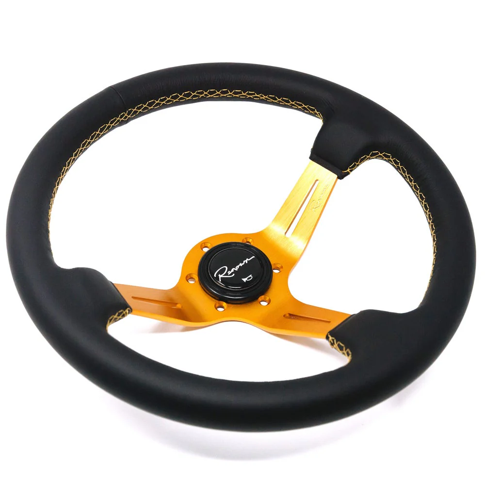 Renown Chicane Gold - Genuine Leather - Gold Stitching