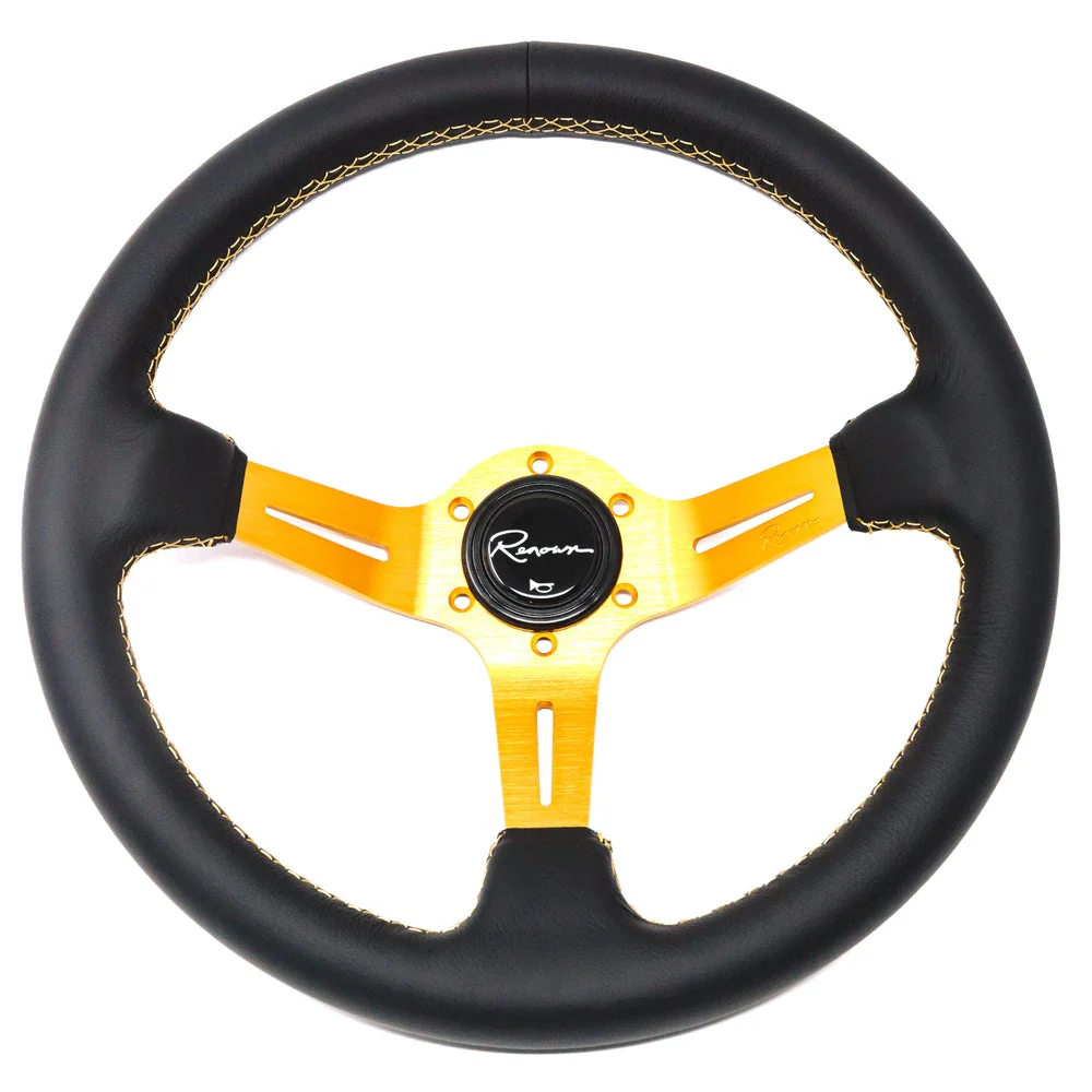 Renown Chicane Gold - Genuine Leather - Gold Stitching - Image 2