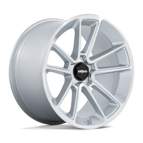 Rotiform BTL 21X11 5X130 ET55 GLOSS SILVER W/ MACHINED FACE