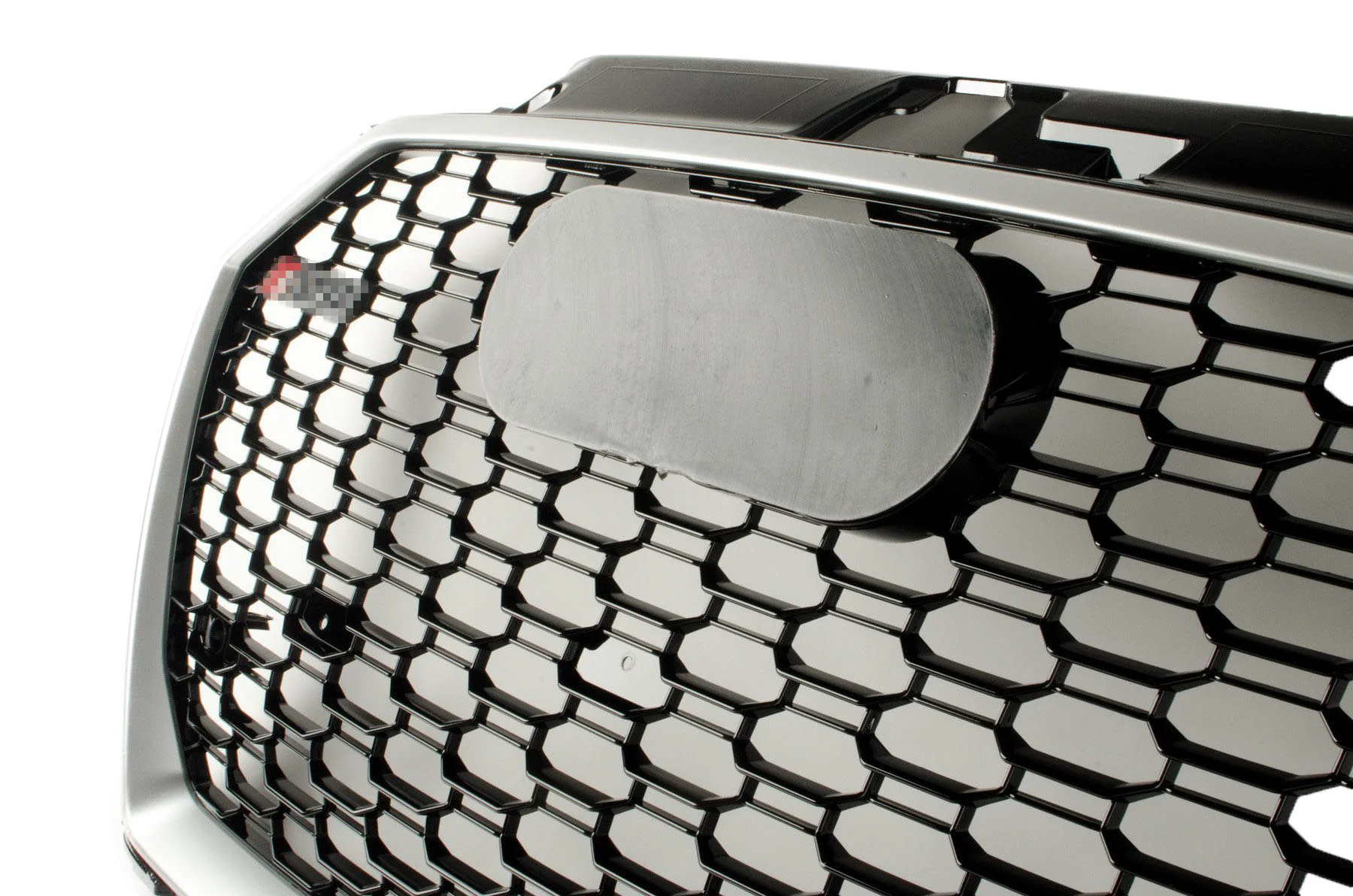 RS Style Grille for Audi 8V FACELIFT A3/S3 - Black With Silver Surround - Black Quattro - Image 4