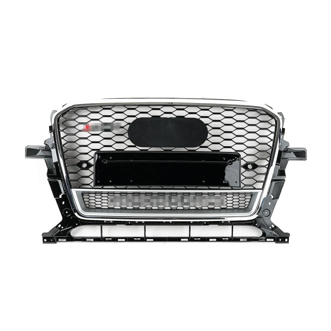 RS Style Grille for Facelift Audi Q5 8R - Black with Chrome Surround - Silver Quattro- CLEARANCE - SCRATCH AND DENT