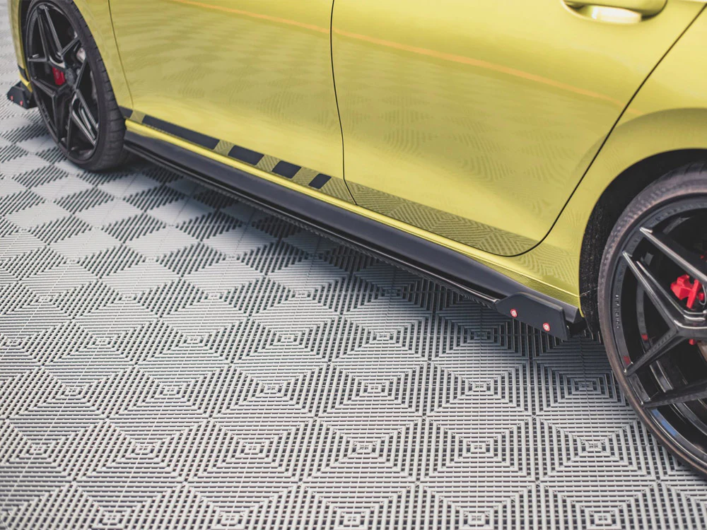 SIDE SKIRTS DIFFUSERS (+FLAPS) V2 VW GOLF 8 GTI / GTI CLUBSPORT / R-LINE (2020-) - Image 7
