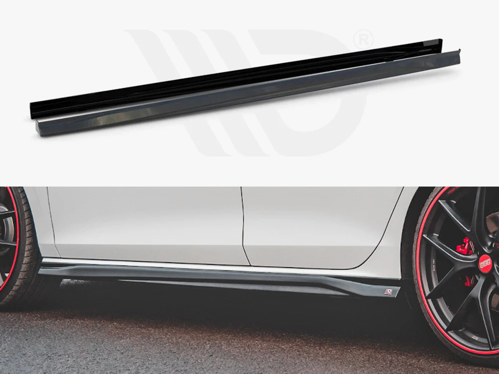 SIDE SKIRTS DIFFUSERS V3 VW GOLF 8 GTI / GTI CLUBSPORT / R-LINE (2020-) - Image 2