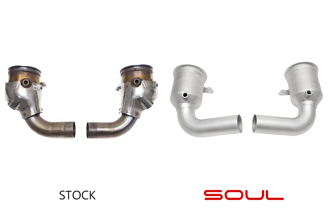 Soul Performance Porsche 992.1 Carrera SOUL Sport Catalytic Converters - Image 2