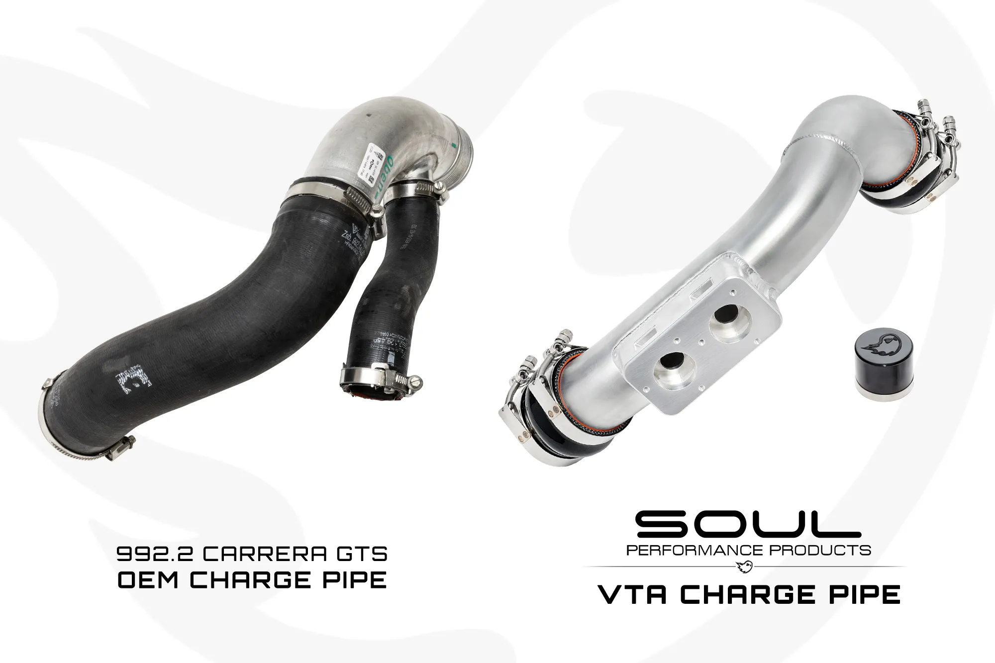 Soul Performance Porsche 992.2 Carrera GTS SOUL VTA Charge Pipe - Image 2