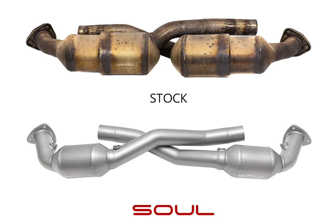 Soul Performance Porsche 997.1 Carrera Sport Catalytic Converters - Image 3