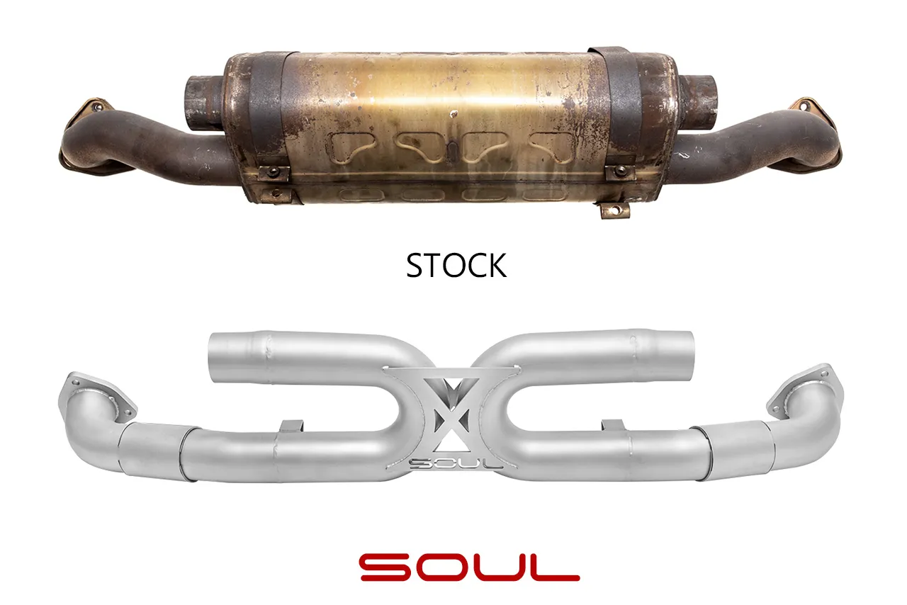 Soul Performance Porsche 997.2 Carrera Center Muffler Bypass Exhaust - Image 7