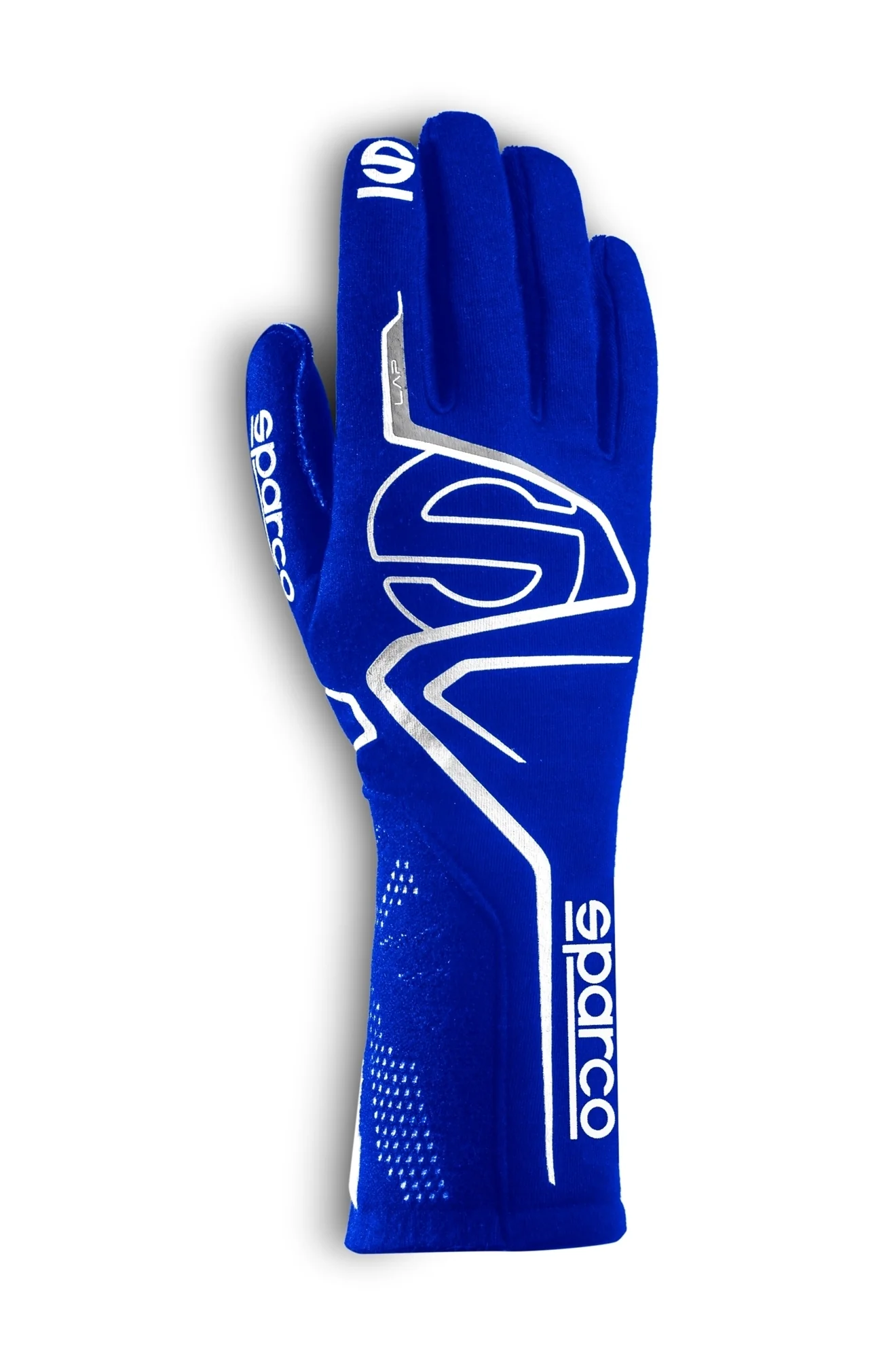 Sparco Competition Gloves Lap - Blue/White - Size 10 (Medium)