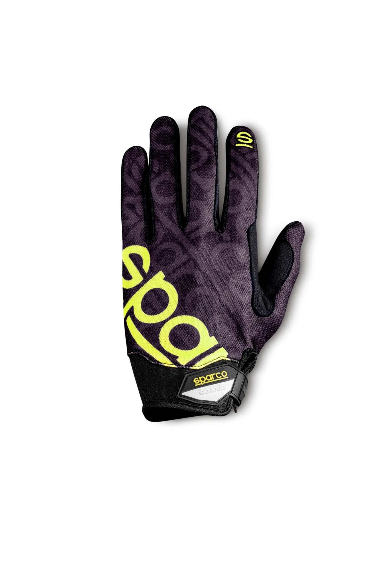 Sparco Competition Gloves Meca 3 - Black/Yellow - Size 10 (Medium)