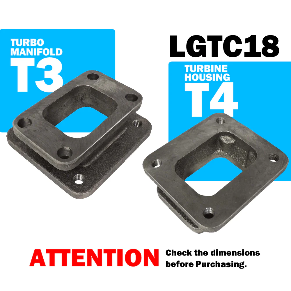 T3 for T4 cast iron flange turbocharger/turbo manifold adapter/conversion - Image 2