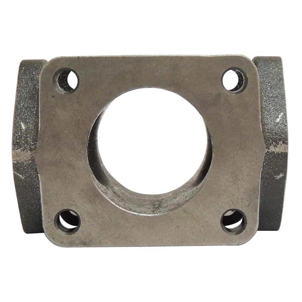 T4 cast iron flange turbo charger manifold exhaust adapter dual wastegate port - Image 3