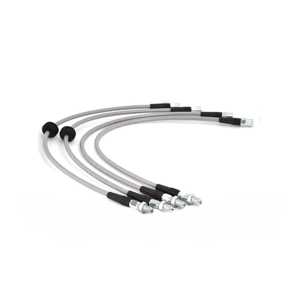 Tech-53 Front/Rear Stainless Steel Complete 4 Brake Line Kit (E46 Non-M)