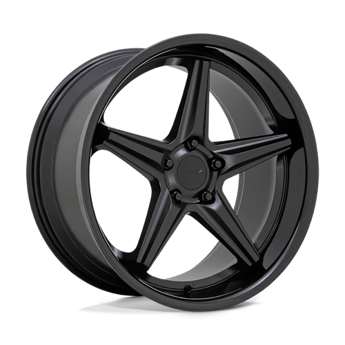TSW LAUNCH 20X10 5X112 ET40 MATTE BLACK W/ GLOSS BLACK LIP