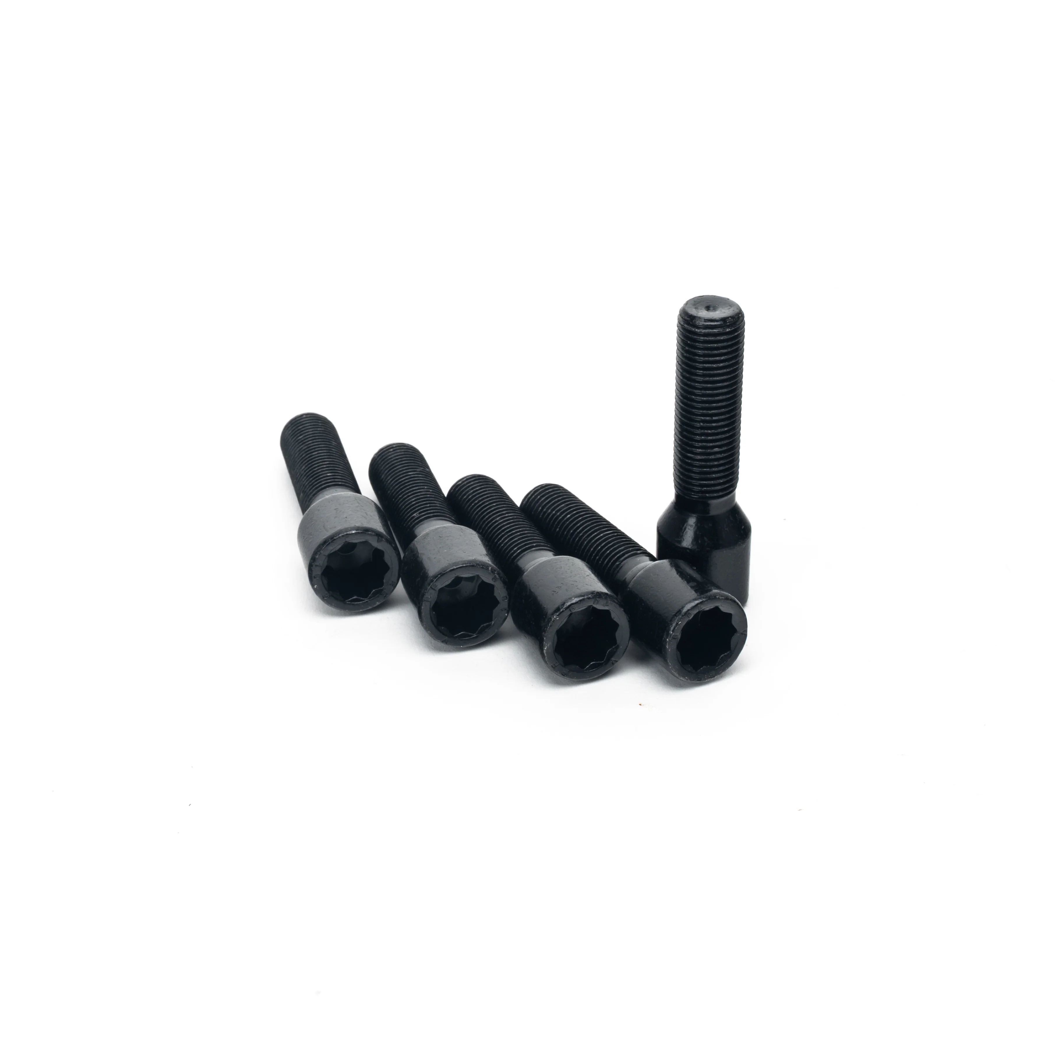 Tuner Lug Bolts (Allen Style) - M14x1.5x45mm Cone Seat (Black)