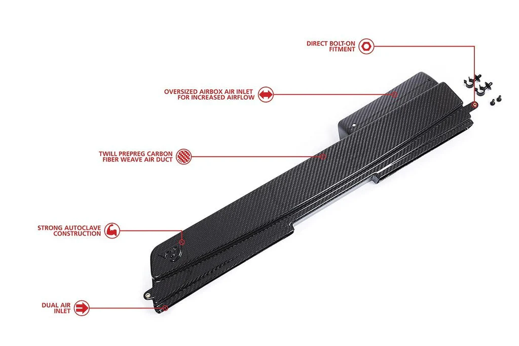 Unitronic Carbon Fiber Intake Duct for Tiguan MK2 Gen3-B