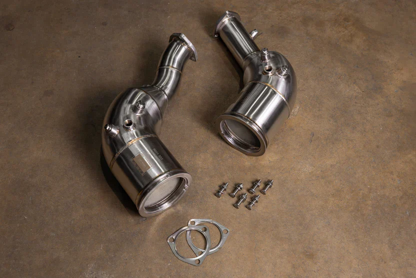 Valvetronic Designs Audi C8 RS6 / RS7 400 Cell Catted Downpipes - Image 2
