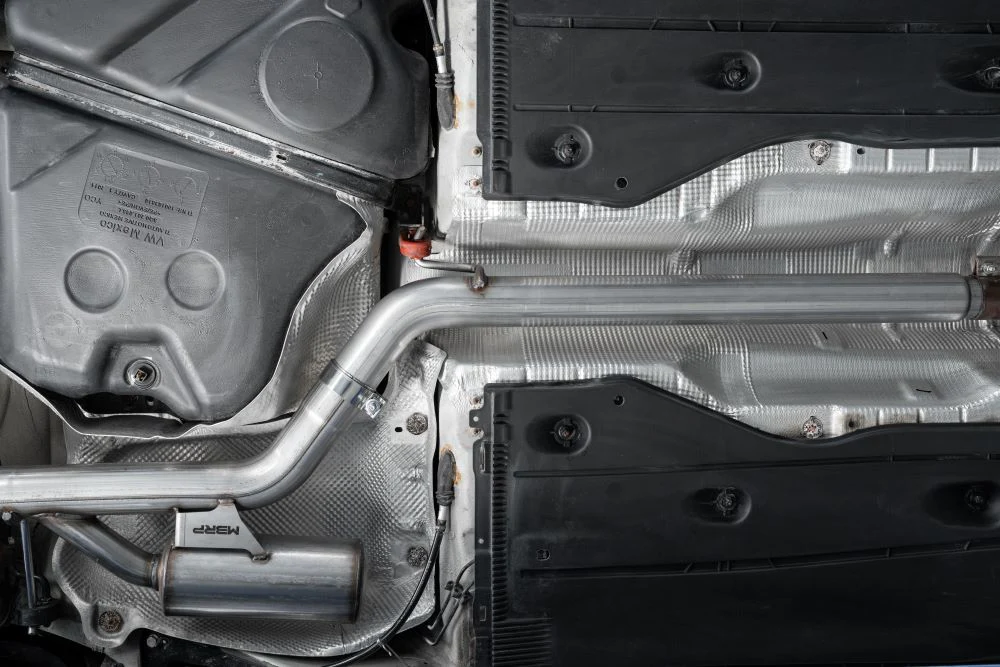 MBRP Armor Pro Series MK7/MK7.5 GTI 3" Cat Back Dual Split Rear Exit Exhaust System with Carbon Fiber Tips - Image 5