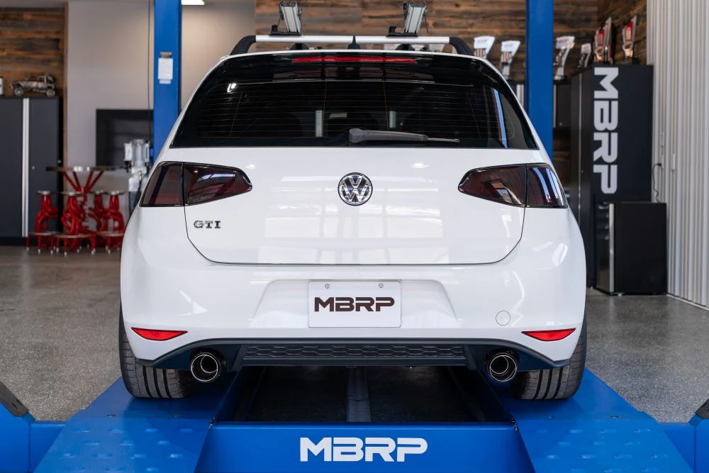 MBRP Armor Pro Series MK7/MK7.5 GTI 3" Cat Back Dual Split Rear Exit Exhaust System with Carbon Fiber Tips - Image 8