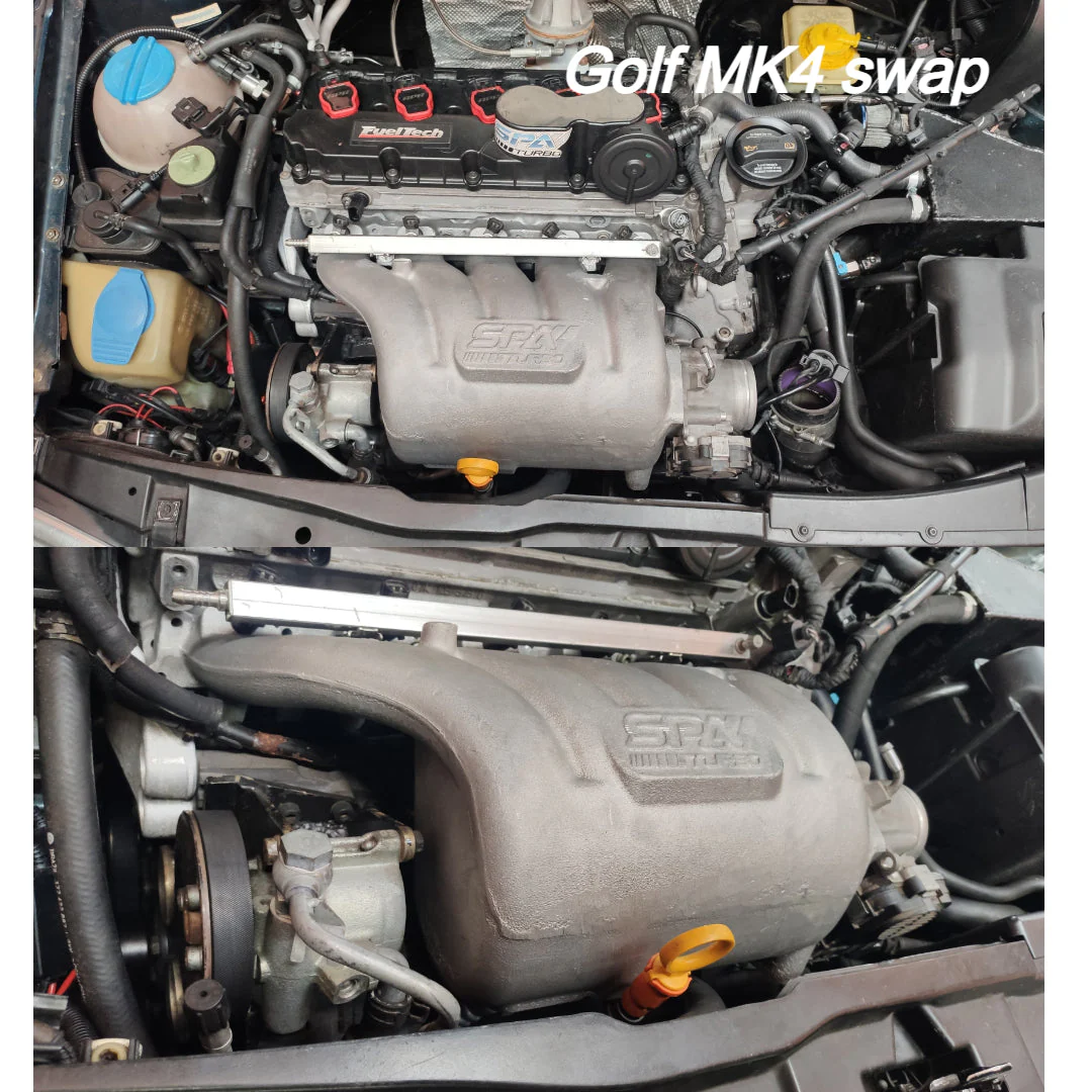 VW 2.5L 5 CYLINDER 20V 07K CAST ALUMINUM INTAKE MANIFOLD - BLACK - Image 7
