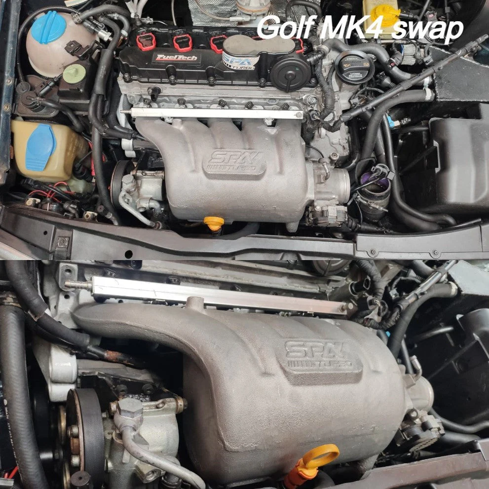 VW 5 cyl 2.5L 20v FSI T3 Turbo Exhaust Manifold + intake manifold - Image 9
