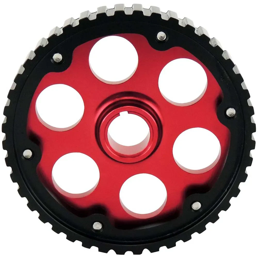 VW 74-98 8V B series adjustable cam gear pulley - Red - Image 4