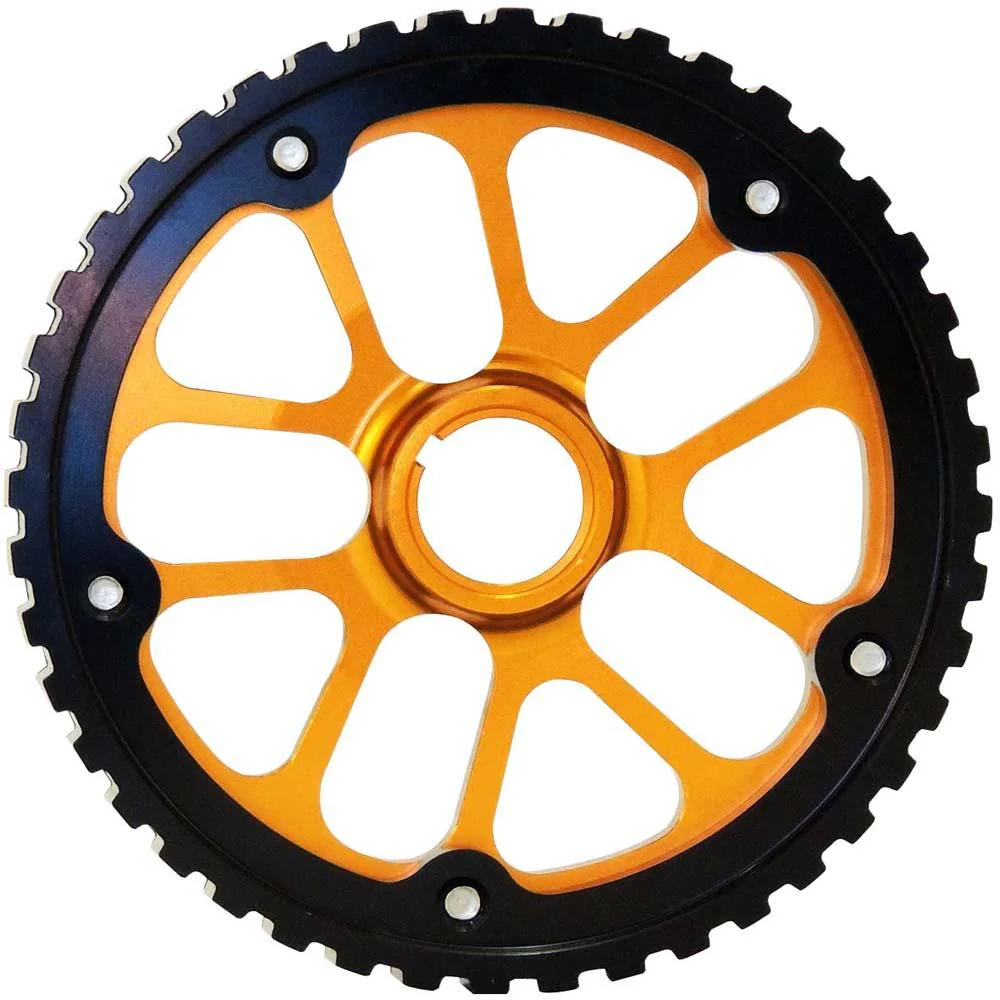 VW 74-98 8V Y series adjustable cam gear pulley - Black/Gold - Image 2