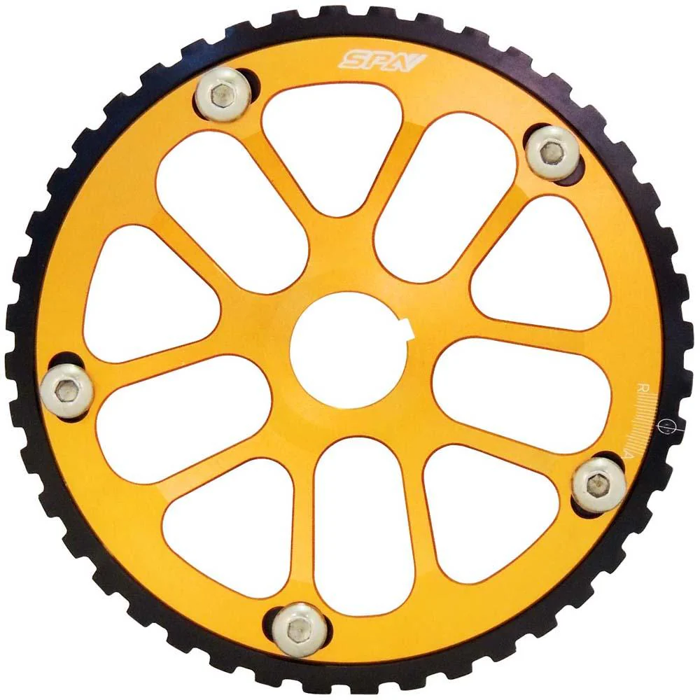 VW 74-98 8V Y series adjustable cam gear pulley - Black/Gold - Image 3