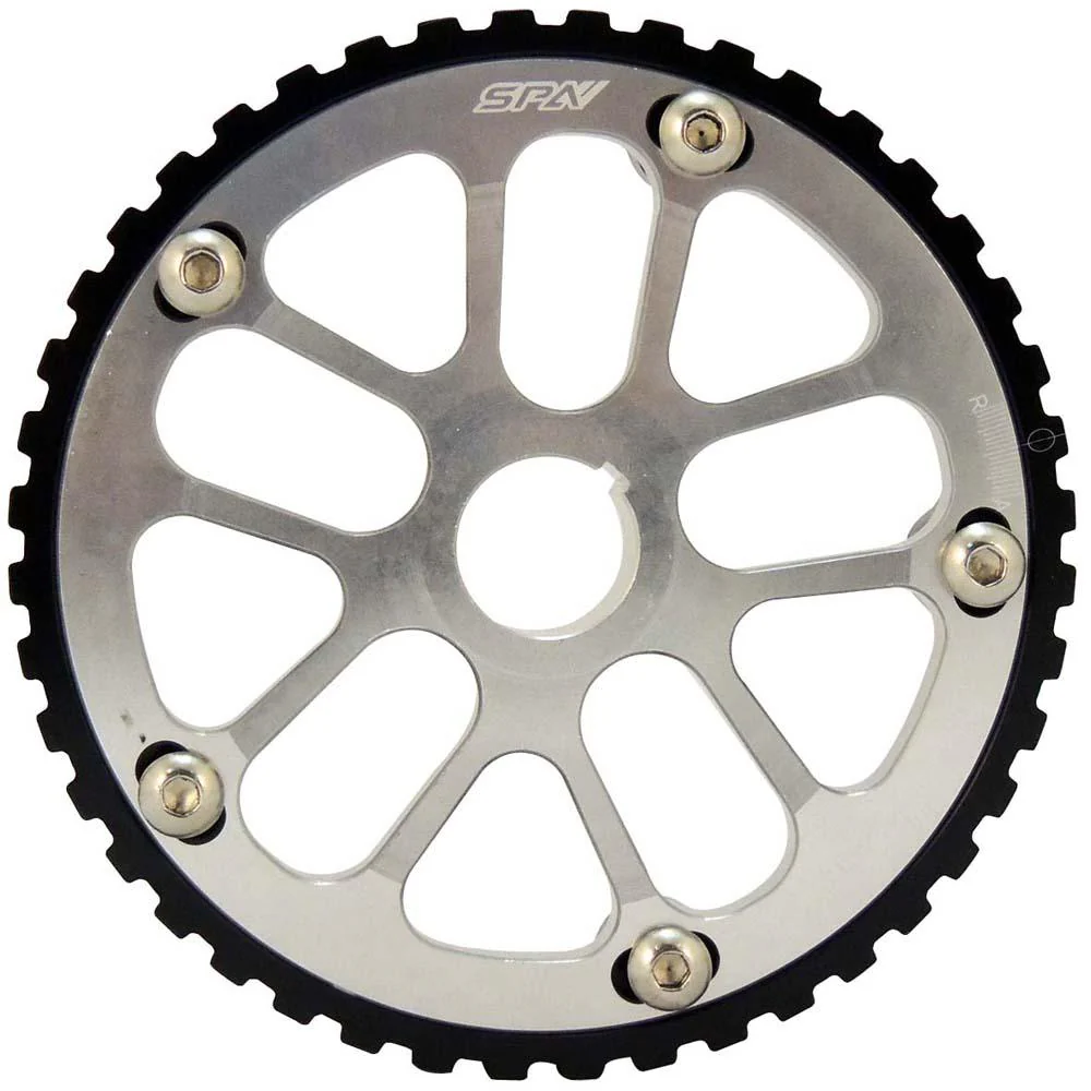 VW 74-98 8V Y series adjustable cam gear pulley - Black/Silver - Image 3