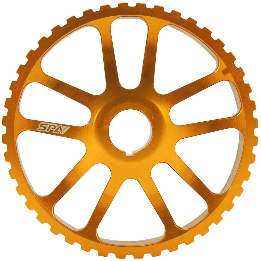 VW 74-98 8V Y series lightweight fixed cam pulley / intermediate shaft - Gold - Image 3