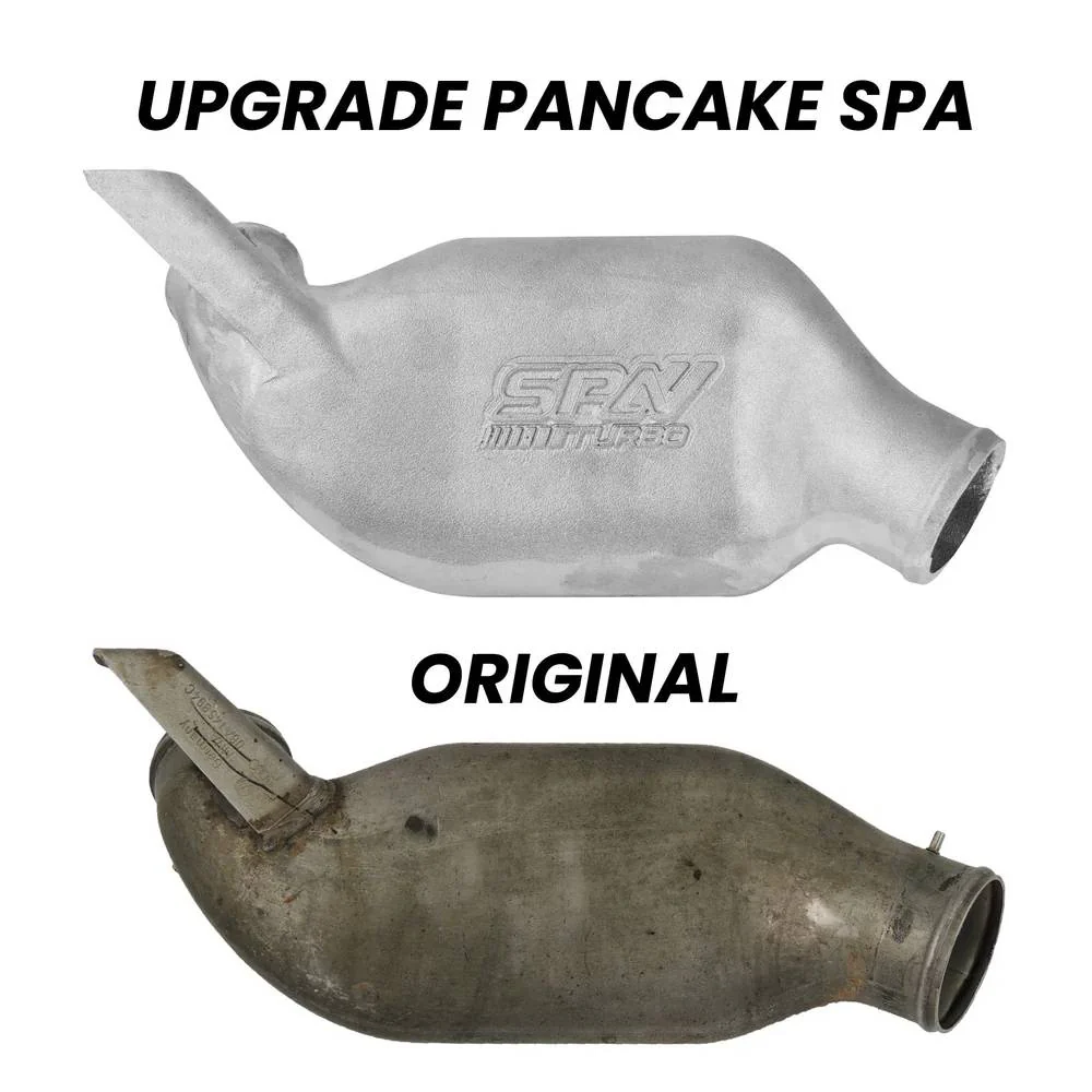 VW/Audi 1.8T 20V Turbo high flow pancake (lower intercooler pipe upgrade) Cast aluminum - Image 2