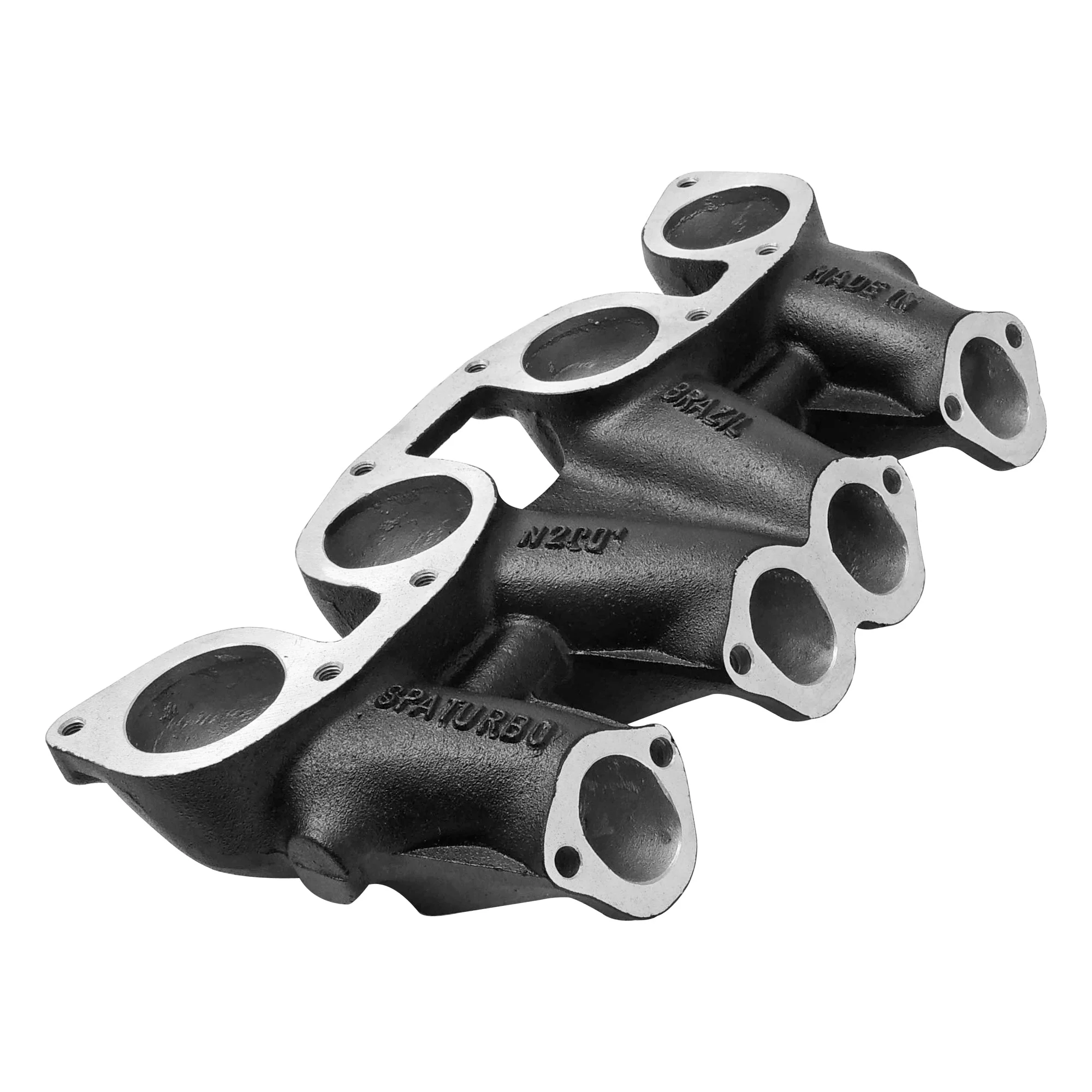 VW MKI MKII GTI 1.8L 2.0L 8v SOHC dual downdraft intake manifold - Black + 0-30 PSI Fuel pressure regulator + Bracket - Image 3