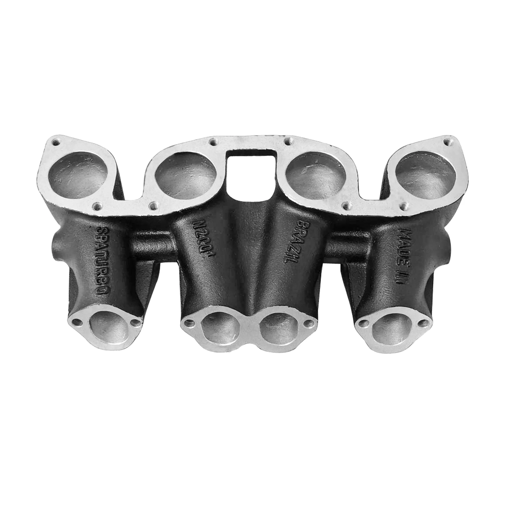VW MKI MKII GTI 1.8L 2.0L 8v SOHC dual downdraft intake manifold - Black + 0-30 PSI Fuel pressure regulator + Bracket - Image 5