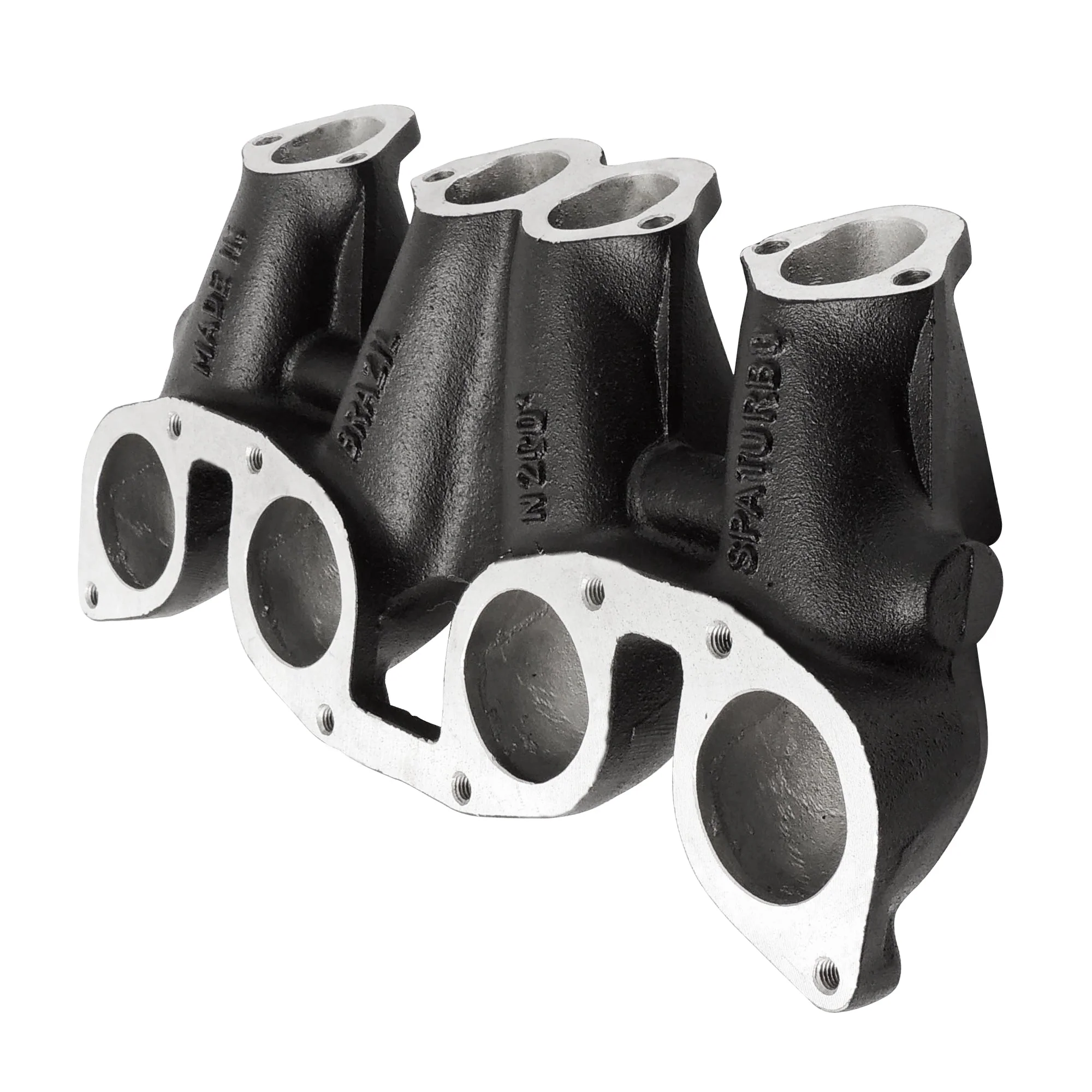 VW MKI MKII GTI 1.8L 2.0L 8v SOHC dual downdraft intake manifold - Black - Image 2