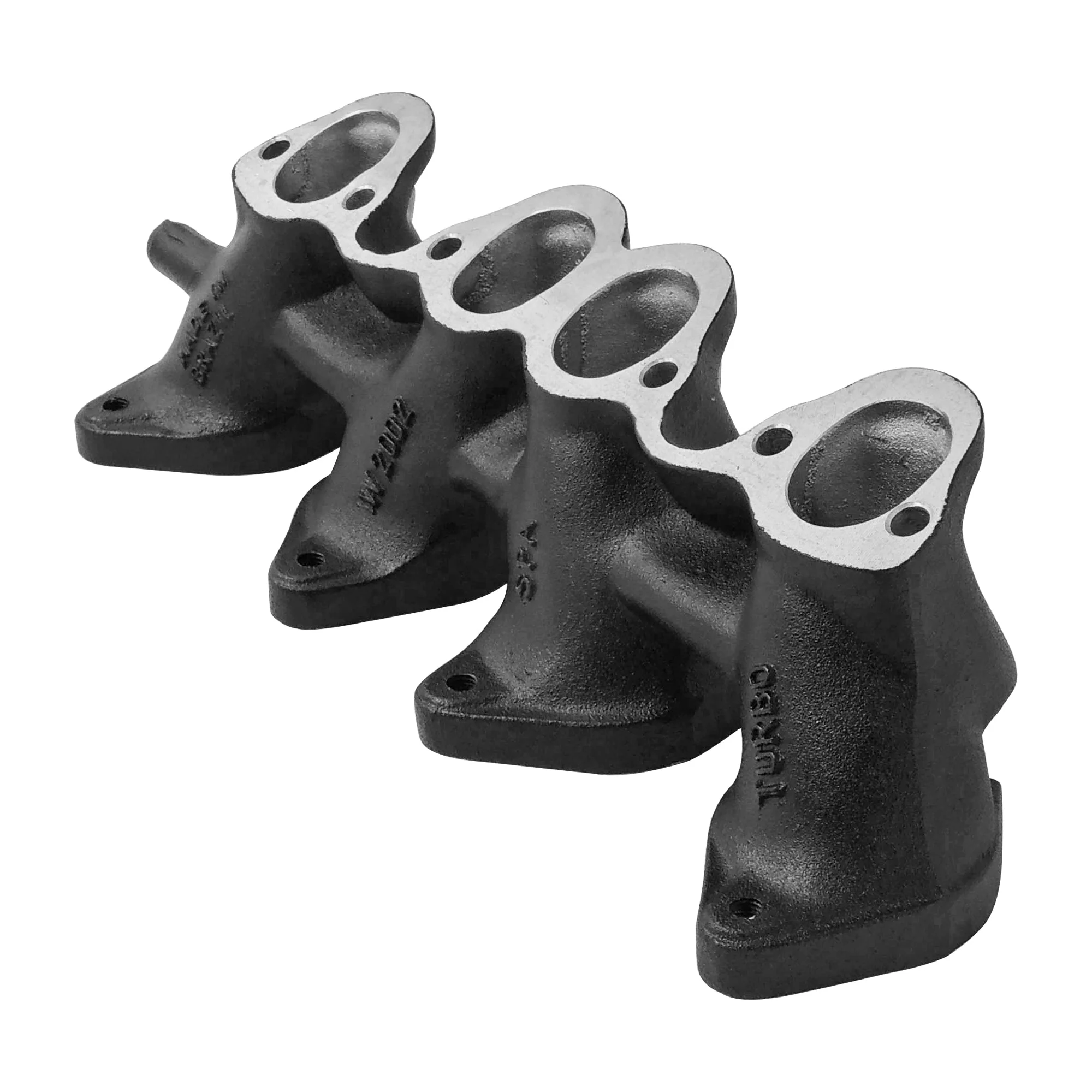 VW MKI MKII GTI 1.8L 2.0L 8v SOHC dual sidedraft intake manifold - Black + 0-30 PSI Fuel pressure regulator - Image 2