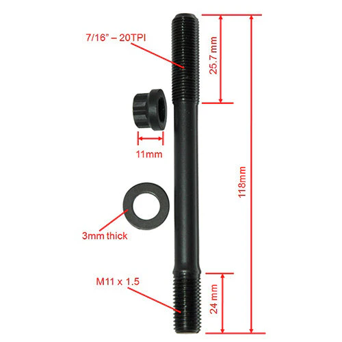 VW MKI MKII GTI PB 1.8L 2.0L 8v SOHC 118mm head stud set - Image 4