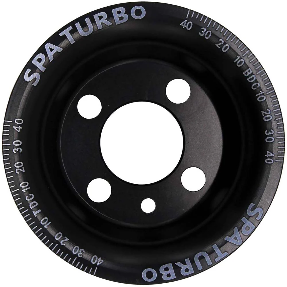 VW syncro Audi 80 90 100 4000 rabbit 1.8 8v underdrive Pulley - BLACK + VW 8V super light crank timing gear - Image 2