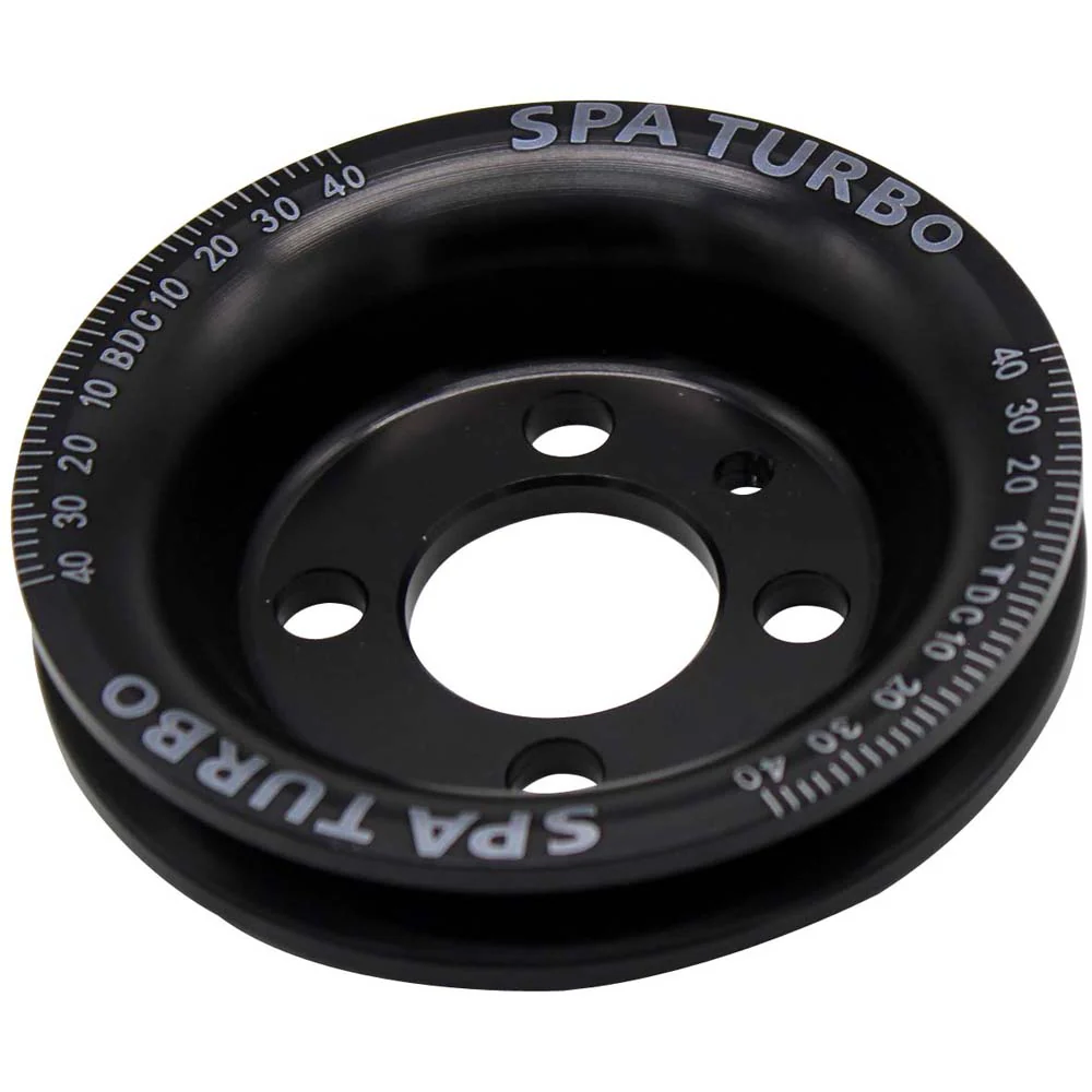 VW syncro Audi 80 90 100 4000 rabbit 1.8 8v underdrive Pulley - BLACK + VW 8V super light crank timing gear - Image 4