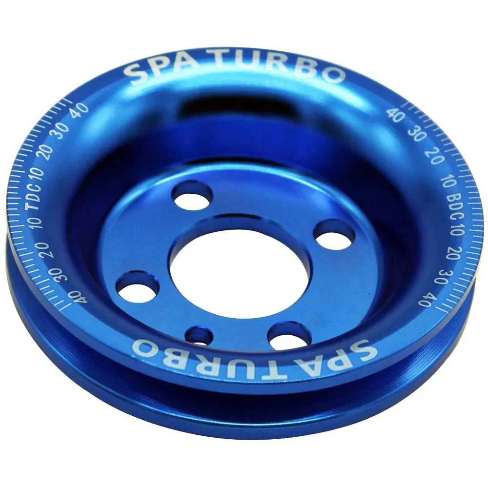 VW syncro Audi 80 90 100 4000 rabbit 1.8 8v underdrive Pulley - BLUE + VW 8V super light crank timing gear - Image 2