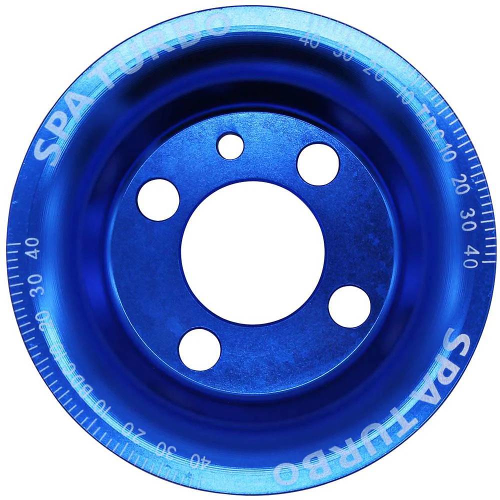 VW syncro Audi 80 90 100 4000 rabbit 1.8 8v underdrive Pulley - BLUE + VW 8V super light crank timing gear - Image 3