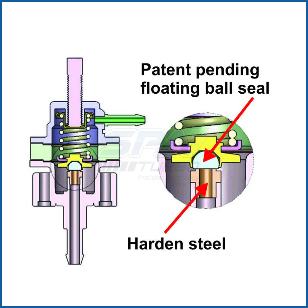 VW Touareg V8 / Porsche Cayenne V8 in rail fuel pressure regulator FPR - Image 2