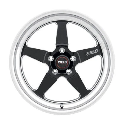 Weld Racing S155 Ventura Drag 17x10 / 5x112 BP / ET40 / 7.1in BS / 78.1 CB Wheel - Gloss Black Milled - Image 3